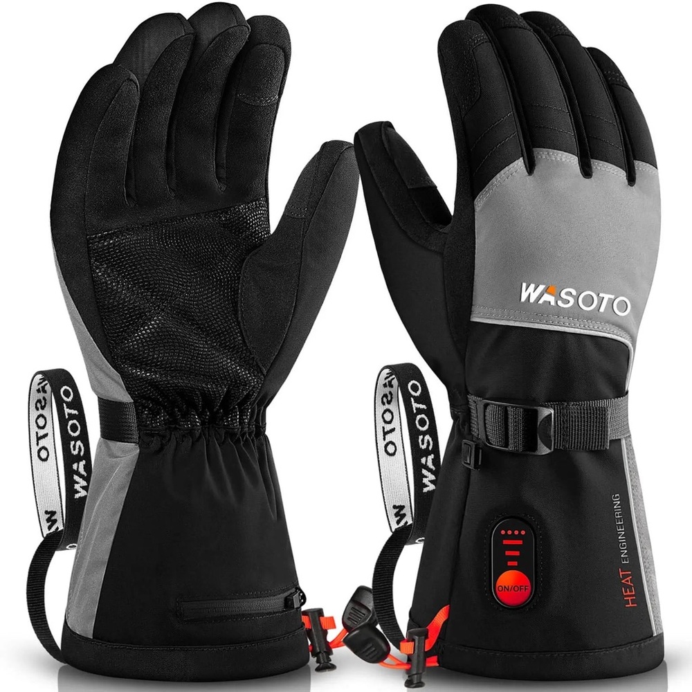 Wasoto Heated Gloves Black and Gray Large, NIB